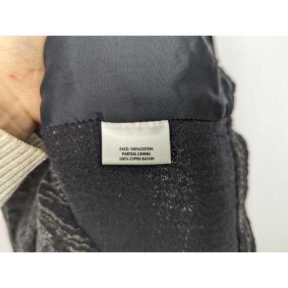 EILEEN FISHER PS Long Jacket Blazer Textured Knit Cotton Snap Button Up Classic - Picture 12 of 14